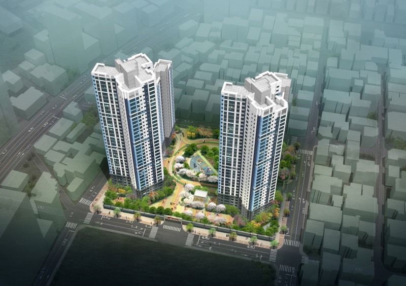 울산 남구 신정동 공동주택 신축공사 조감도./사진제공=동부건설