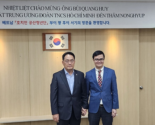 지준섭 농협중앙회 부회장, 호치민 공산청년단 ‘부이 꽝 후이’ 제1서기 접견