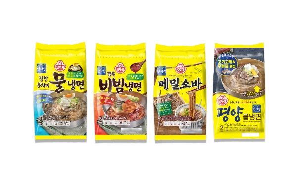 오뚜기(대표 황성만)가 무더위를 앞두고 여름 냉장면 4종을 9일 리뉴얼 출시했다. /사진=오뚜기