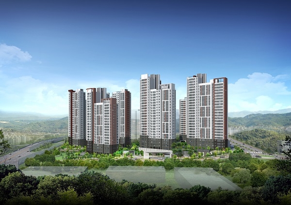 대우건설이 시공한 '당진 푸르지오 클라테르' 조감도. /사진제공=대우건설