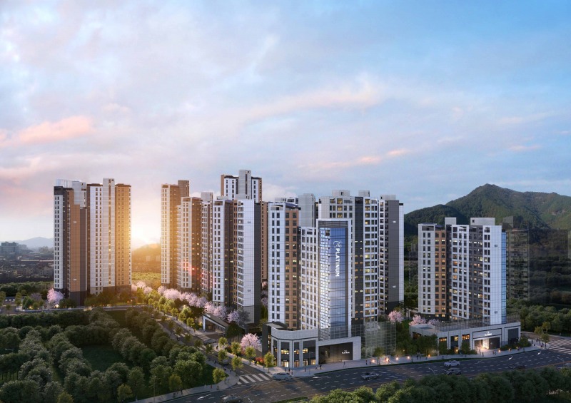 쌍용 더 플래티넘 네이처 단지투시도 / 사진제공=쌍용건설