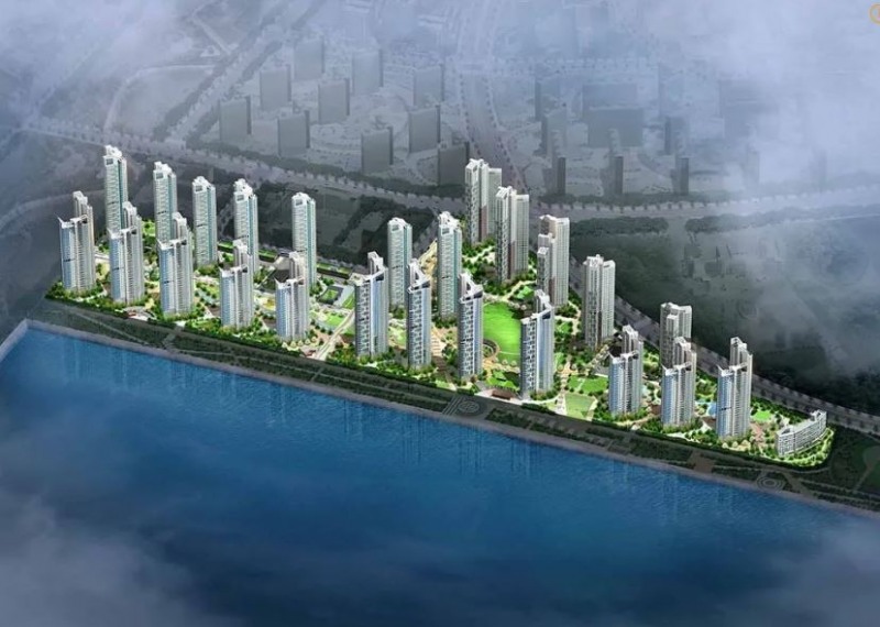 더샵 송도 마리나베이 단지조감도