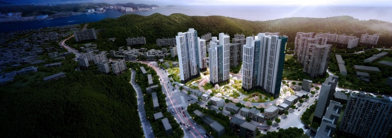 다대3구역 재건축사업 석경투시도 / 사진제공=대우건설