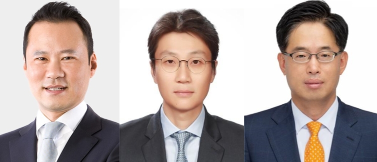 (왼쪽부터) 우리종합금융 양완규 부사장, 박기웅 부사장, 박현주 전무 / 사진제공= 우리종합금융(2024)