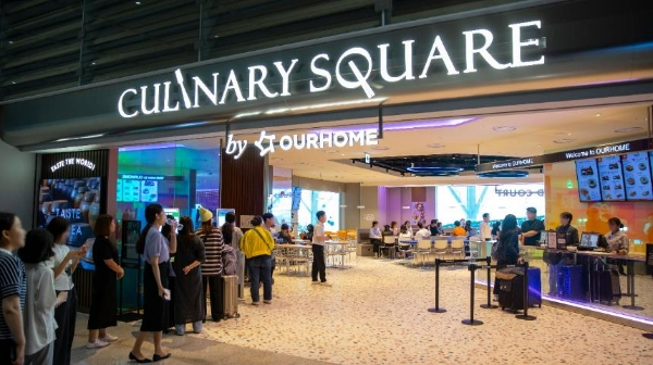 아워홈(대표 이영표)은 인천공항 제2여객터미널에 프리미엄 푸드홀 브랜드 ‘컬리너리스퀘어 바이 아워홈(Culinary Square by Ourhome)’을 26일 오픈했다. /사진=아워홈