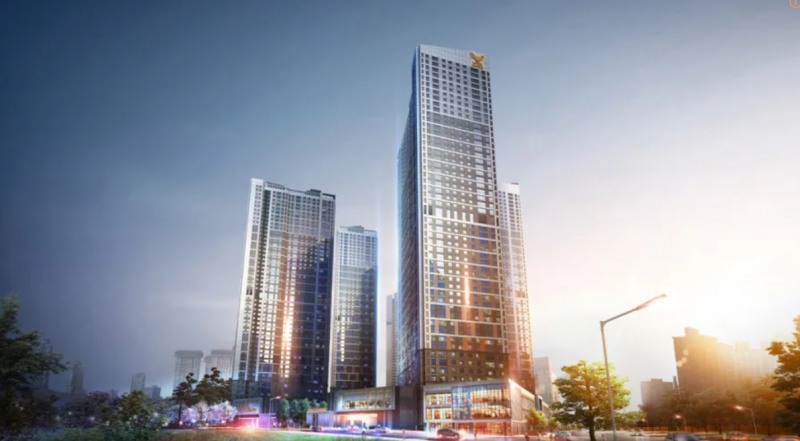 동탄역 롯데캐슬 단지투시도