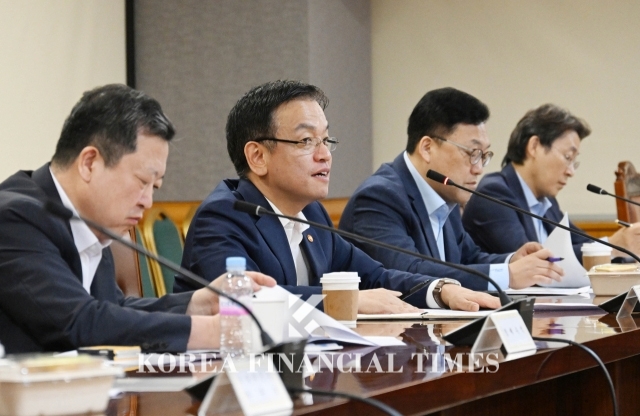 Choi Sang-mok, deputy prime minister and minister of economy and finance, chairs a meeting on urgent macroeconomic and financial issues related to recent domestic and international financial market trends at the Bank of Korea Hall in Jung-gu, Seoul, on June 6.(Source=Ministry of Strategy and Finance)