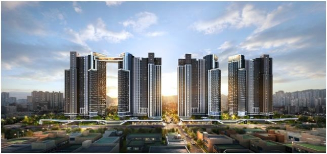 부산시 동래구 사직2구역 재개발 투시도./사진제공=삼성물산