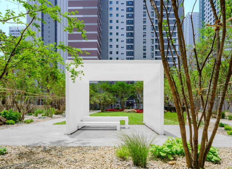 현대건설 '올림픽파크 포레온' 예원, Artistic bosque./사진제공=현대건설