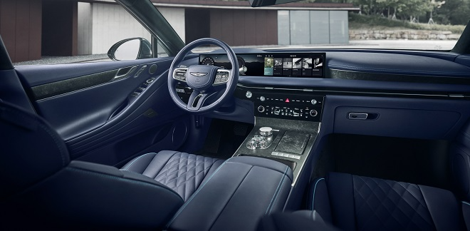 제네시스 G80 전기차 부분변경 출시...용량 키운 SK 배터리 장착