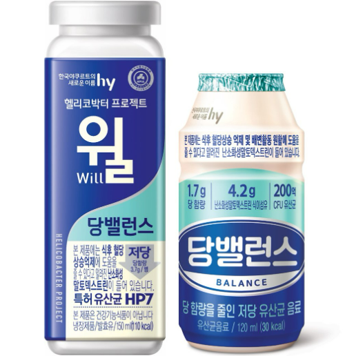hy(대표 변경구)의 기능성·저당 발효유 판매량이 증가하고 있다. /사진=hy