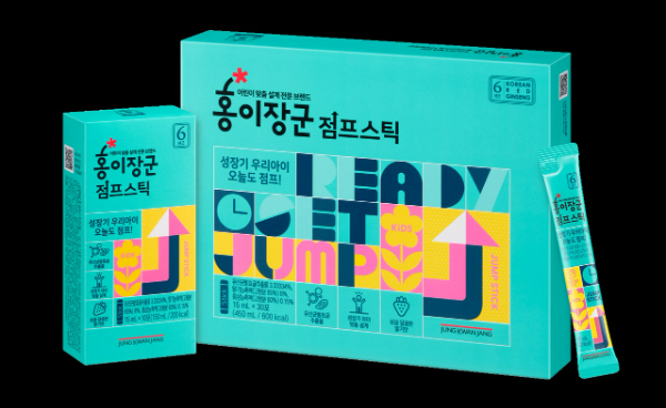KGC인삼공사(대표 안빈) 정관장이 성장기 어린이를 위한 신제품 ‘홍이장군 점프스틱’을 6일 출시했다. /사진=KGC인삼공사 정관장