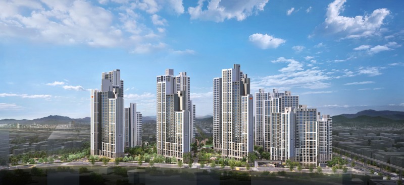 e편한세상 명덕역 퍼스트마크 단지투시도 / 사진제공=DL이앤씨