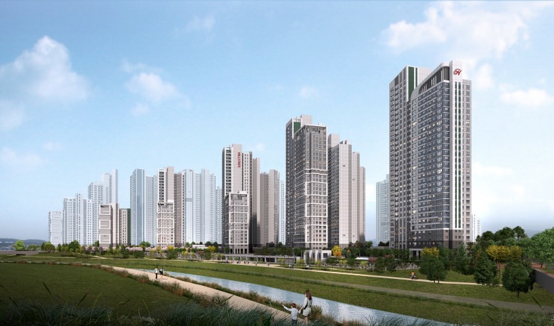 힐스테이트 도안리버파크 1단지 투시도./사진제공=현대건설