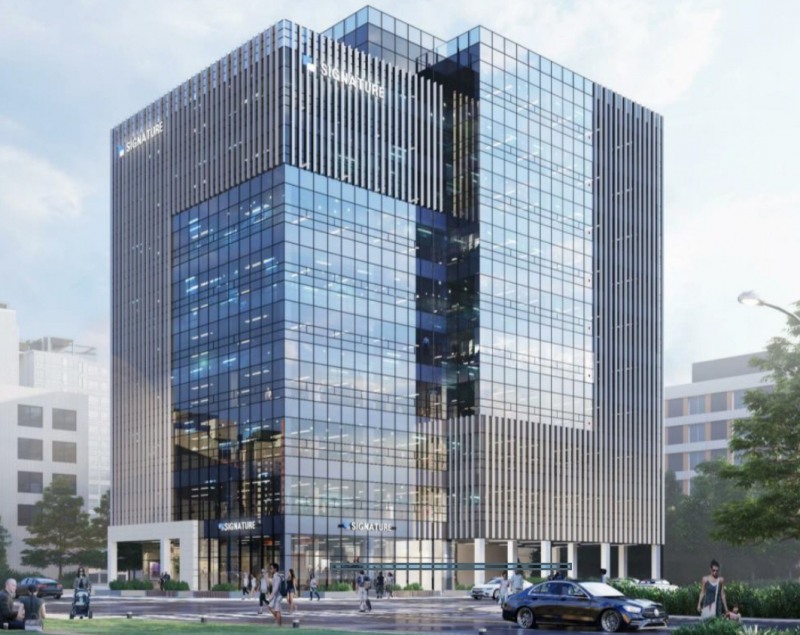 경기도 성남시 구미동 업무시설 투시도./사진제공=요진건설