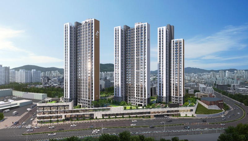 센텀 파크 SK뷰 단지투시도