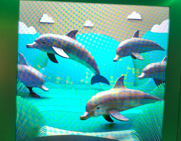 11일 찾은 서울 성수동 롯데리아 창립 45주년 팝업(리아’s 버거 아트 뮤지엄) 모습. 인공지능(AI)이 뇌파를 측정해 햄버거를 먹는 순간의 미각을 그래픽으로 시각화했다. /사진=손원태 기자