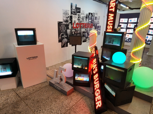 11일 찾은 서울 성수동 롯데리아 창립 45주년 팝업(리아’s 버거 아트 뮤지엄) 모습. /사진=손원태기자