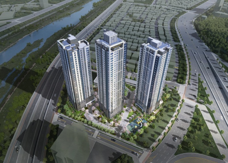 둔산 해링턴 플레이스 리버파크 단지조감도