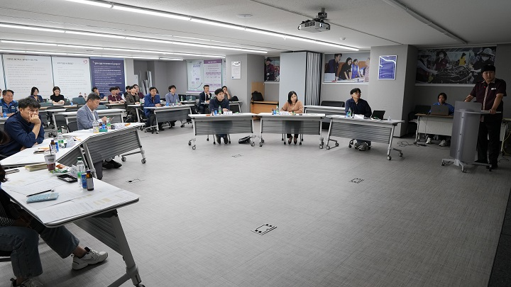 SR 직원·협력사 근로자들이 위험성평가 발표대회에 참여했다./사진제공=SR