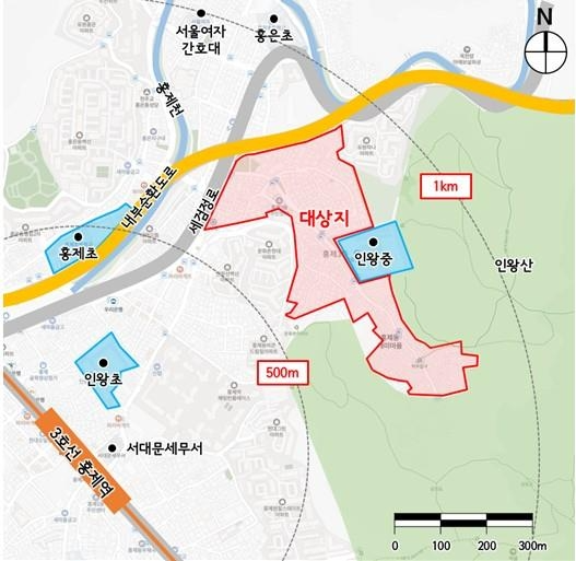 서대문구 홍제동 9-81일대 위치도./사진제공=서울시