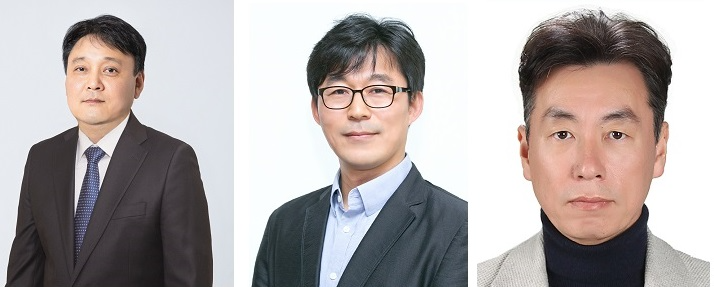 (왼쪽부터) 김종화 SK에너지 사장, 최안섭 SK지오센트릭 사장, 이상민 SKIET 사장. 사진=SK이노베이션