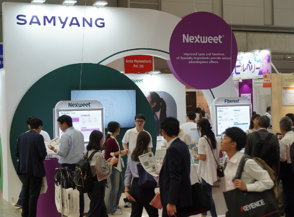 삼양사(대표 최낙현)는 23일부터 25일까지 사흘간 일본 도쿄에서 열린 식품전시회 ‘HI(Health Ingredients) Japan 2024’에 참가해 스페셜티 식품 소재를 선보이며 고객사 확보에 나섰다. /사진=삼양사