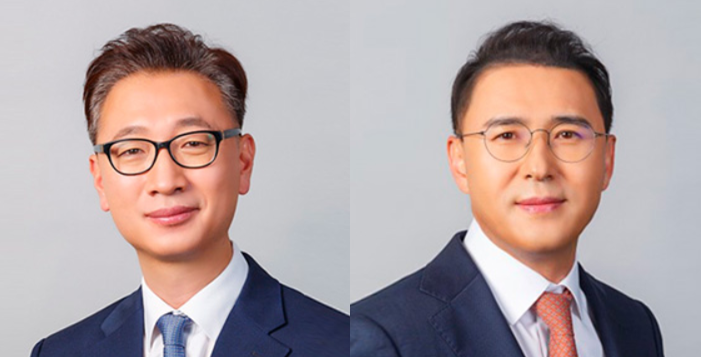 이지스자산운용 이규성 대표이사(왼쪽), 강영구 대표이사(오른쪽) / 사진출처= 이지스자산운용