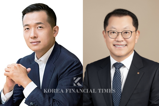 (왼쪽부터) 김동관 한화그룹 부회장과 김희철 한화오션 사장