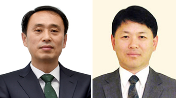 금호타이어 이강승 유럽본부장 부사장(왼쪽)과 김현호 아시아본부장·KTV법인장 부사장