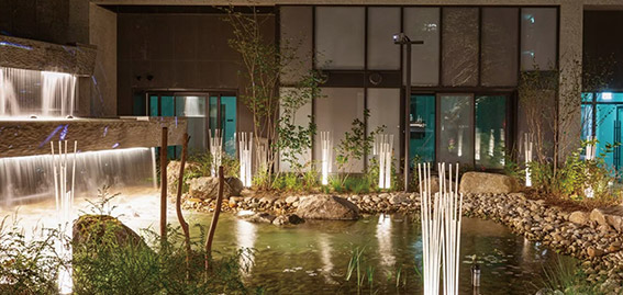 ▲ 대우건설 대치 푸르지오 써밋 경관조명. 사진제공 = 대우건설