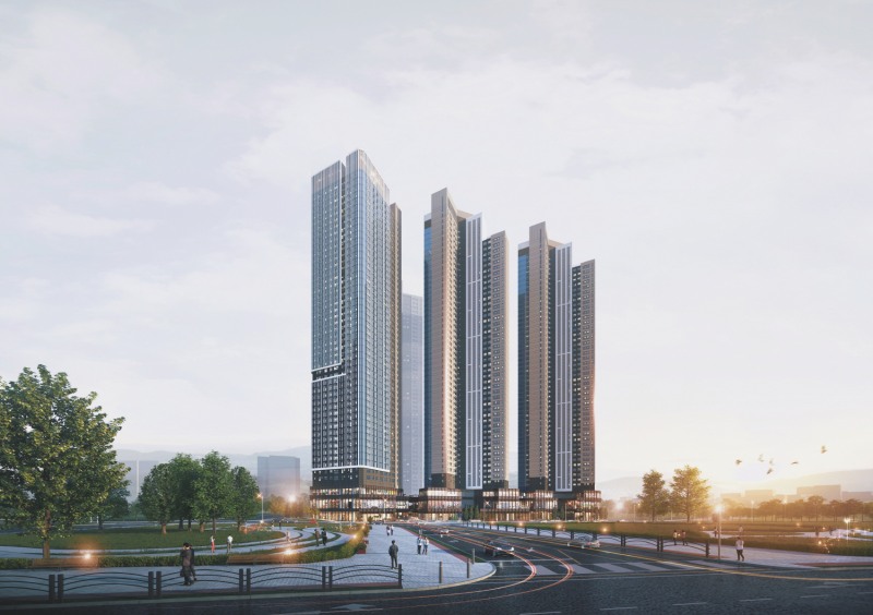 '더샵 퍼스트월드 서울' 투시도./사진제공=포스코이앤씨