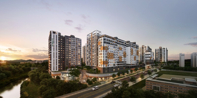 ‘검단신도시 파밀리에 엘리프’ 투시도./사진제공=신동아건설