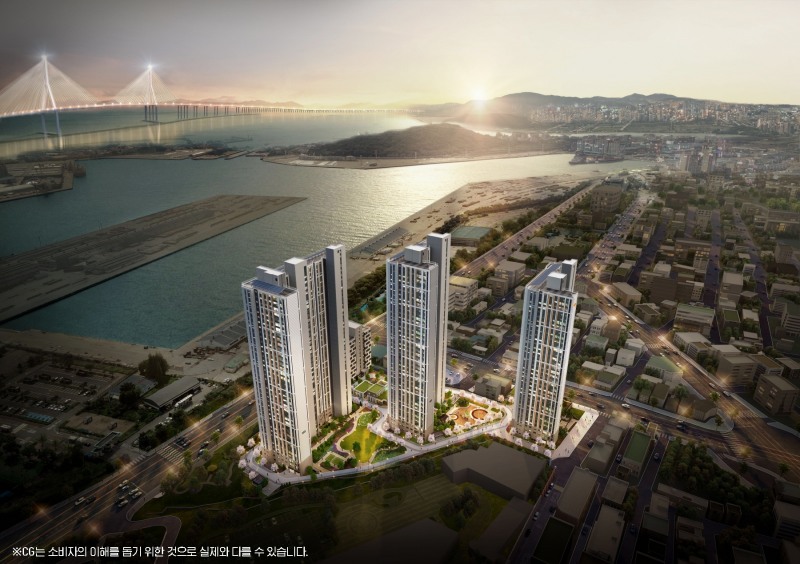 e편한세상 동인천 베이프런트 조감도./사진제공=DL건설