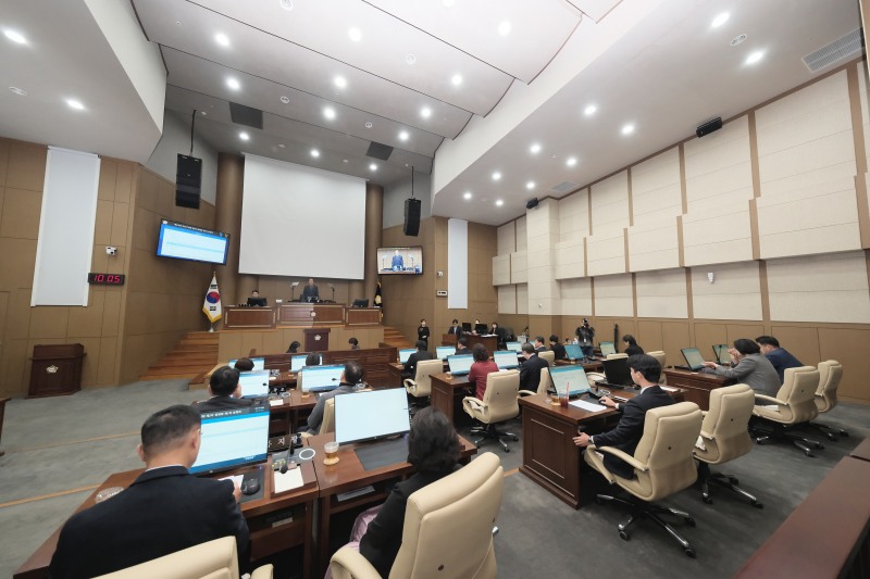 마포구의회 제272회 정례회 1차 본회의가 진행되는 모습./사진제공=마포구의회