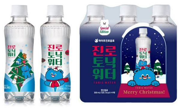 하이트진로음료(대표 박재범)는 자사 대표 제품인 진로토닉워터의 ‘크리스마스 에디션’을 28일 출시했다. /사진=하이트진로음료