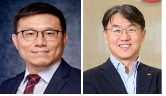 김필석 SK이노베이션 최고기술책임자(왼쪽)과 피승호 SK온 제조총괄