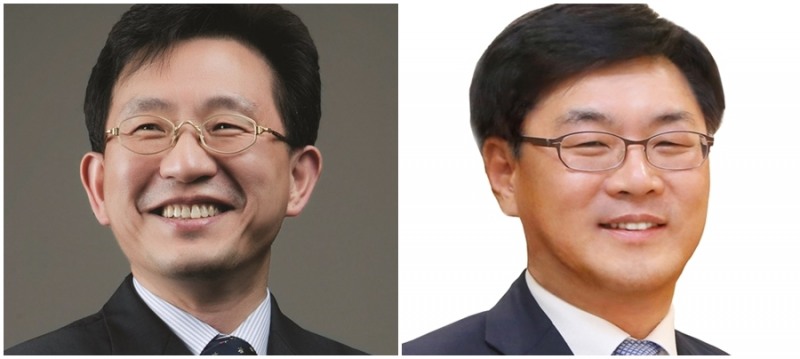 정경구 HDC현대산업개발 대표이사 (왼쪽), 김회언 HDC 대표이사 (오른쪽)