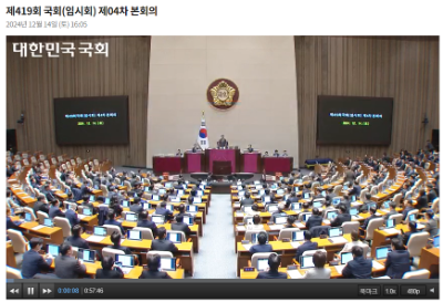 사진출처= 국회 인터넷의사중계시스템(2024.12.14) 갈무리