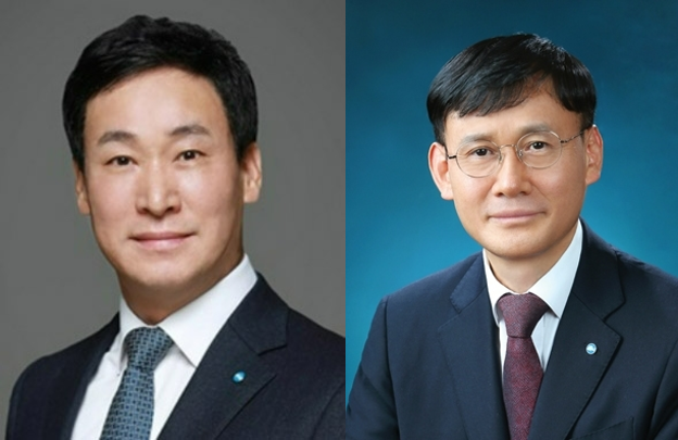 Park Wan-sik, CEO of Woori Card (left) and Jeong Yeon-gi, CEO of Woori Financial Capital / Photo provided by each company