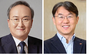 SK온 이석희 CEO(왼쪽)와 피승호 제조총괄