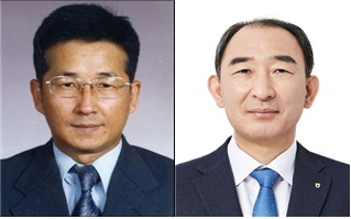 송춘수 농협손해보험 대표이사 내정자(왼쪽), 박병희 농협생명 대표이사 내정자./사진=농협금융지주
