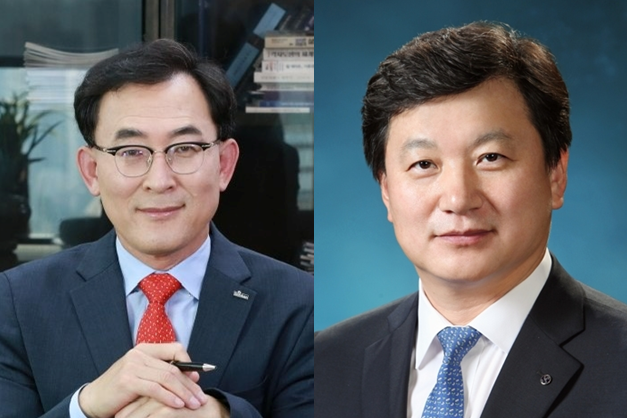 정근수 신한투자증권 CIB총괄 사장(왼쪽), 정용욱 신한투자증권 자산관리총괄사장(오른쪽) / 사진제공= 신한투자증권(2024.12)