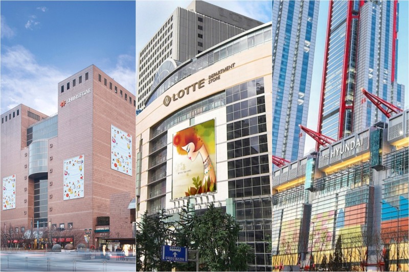 올해 백화점 3사가 점포 리뉴얼 및 철수, MD 강화 등 여러가지에 변화를 줬다. /사진제공=신세계, 롯데, 현대백화점