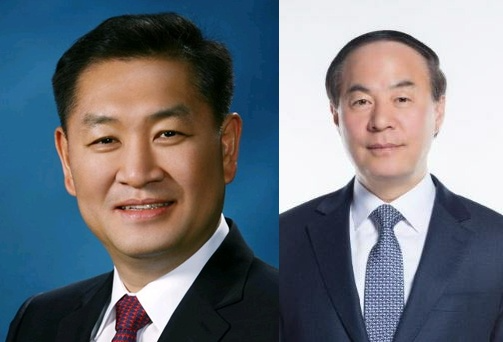 한종희 삼성전자 대표이사(부회장, 왼쪽)과 전영현 삼성전자 DS부문장(부회장). / 사진=삼성전자