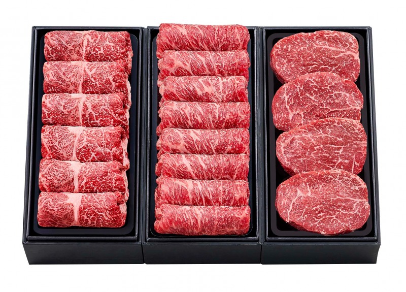 갤러리아백화점이 선보이는 그래스페드 와규 세트. /사진제공=갤러리아백화점