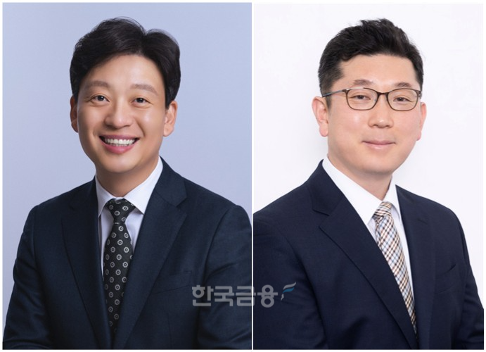 설두환 신한금융플러스 GA부문 대표(왼쪽), 임병석 신한금융플러스 TM부문 대표./사진제공=신한금융플러스