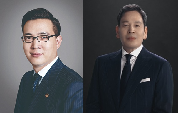 김동선 한화호텔앤드리조트 부사장(왼쪽), 정용진 신세계그룹 회장. /사진제공=한화호텔앤드리조트, 신세계