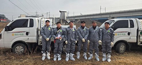 농협 강원본부, 동절기 가축질병 차단 방역 총력