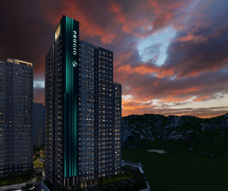 푸르지오 2025 에디션에서 발표한 푸르지오 측벽 파사드 조명 / 사진제공=대우건설